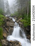 Small photo of Creek near Rosenlaui Glacier Gorge, Bernese Alps, Switzerland, Europe