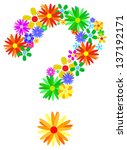 Floral Question Mark