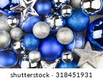 Blue And Silver Christmas Balls ...