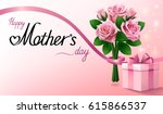 happy mothers day greeting... | Shutterstock .eps vector #615866537