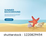 summer background banner design ... | Shutterstock .eps vector #1220829454