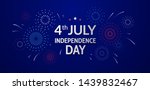 independence day greeting card. ... | Shutterstock .eps vector #1439832467