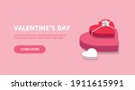 valentine's day isometric... | Shutterstock .eps vector #1911615991