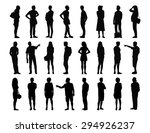 big set of black silhouettes of ... | Shutterstock . vector #294926237