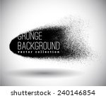 black ink vector spray stains | Shutterstock .eps vector #240146854