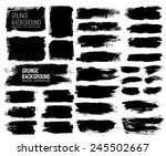 set of black ink vector stains | Shutterstock .eps vector #245502667