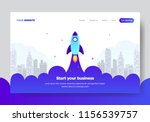 landing page template of... | Shutterstock .eps vector #1156539757