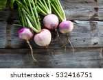 Rustic Organic Turnips With...