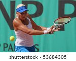 Small photo of PARIS - MAY 21: Michaella KRAJICEK of Netherlands plays the 3rd round qualification match at French Open, Roland Garros on May 21, 2010 in Paris, France.