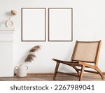 Two blank picture frame mockups ...