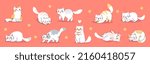 vector set of illustration with ... | Shutterstock .eps vector #2160418057