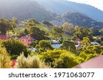 Small photo of Central Tilba, Australia - April 6 2015: Central Tilba on Bate St in its idyllic setting near Narooma in New South Wales, Australia