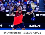 Small photo of MELBOURNE, AUSTRALIA - JANUARY 25: Thanasi Kokkinakis and Nick Kyrgios play against Tim Puetz and Mark Venus on day 9 of the 2022 Australian Open at Melbourne Park on January 25, 2022