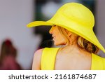 Small photo of MELBOURNE, AUSTRALIA - NOVEMBER 05, 2019: Nadia Bartel on Lexus Melbourne Cup Day at the 2019 Melbourne Cup Carnival at Flemington Racecourse in Melbourne Australia