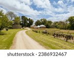 Small photo of Coolart Wetlands and Homestead in Somers on a hot spring day on the Mornington Peninsula, Victoria, Australia