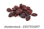 Dried raisins  isolated on...