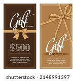 gift vouchers templates with... | Shutterstock .eps vector #2148991397