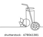 continuous line drawing.... | Shutterstock .eps vector #678061381