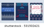 vector illustration of knitted... | Shutterstock .eps vector #531502621