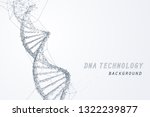 wire frame of dna virtual ... | Shutterstock .eps vector #1322239877