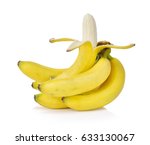 bananas isolated on white... | Shutterstock . vector #633130067
