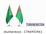turkmenistan flag state symbol... | Shutterstock .eps vector #1746952961