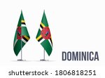dominica flag state symbol... | Shutterstock . vector #1806818251