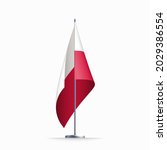 poland flag state symbol... | Shutterstock .eps vector #2029386554