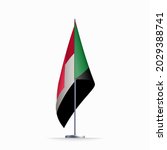 sudan flag state symbol... | Shutterstock .eps vector #2029388741