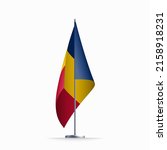 Chad Flag State Symbol Isolated ...