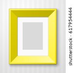 vertical photo frame with paper ... | Shutterstock .eps vector #617954444