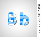 colorful letter alphabet ... | Shutterstock .eps vector #186135134