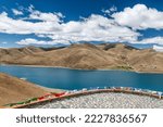 Small photo of Yamdrok Lake landscape in Langkazi county Shannan city Tibet Autonomous Region, China.