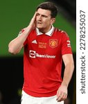 Small photo of Harry Maguire of Manchester United - Manchester United v Newcastle United, Carabao Cup Final, Wembley Stadium, London, UK - 26th February 2023