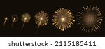 fireworks bursting in various... | Shutterstock .eps vector #2115185411