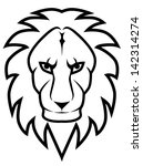 lion line art | Shutterstock .eps vector #142314274