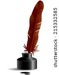 Inkwell Feather Quill Clipart Free Stock Photo - Public Domain Pictures