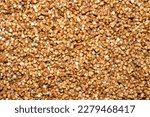 Small photo of Buckwheat groats top view.The texture of buckwheat.Buckwheat background.