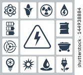 vector isolated energy icons set | Shutterstock .eps vector #144938884
