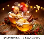 Mulled Cider With Slice Apples  ...