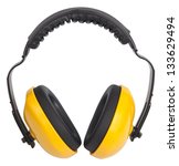 Hearing protection yellow ear...