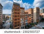 Small photo of View of buildings along Liberty Avenue in downtown Pittsburgh, Pennsylvania