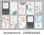 set of abstract art templates.... | Shutterstock .eps vector #1908064681