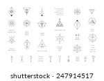 set of vector trendy geometric... | Shutterstock .eps vector #247914517