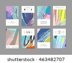 set of artistic creative... | Shutterstock .eps vector #463482707
