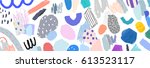 abstract creative header.... | Shutterstock .eps vector #613523117