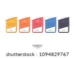 five separate colorful... | Shutterstock .eps vector #1094829767