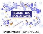collection of isometric symbols ... | Shutterstock .eps vector #1348799651