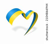 Ukrainian Flag Heart Shaped...