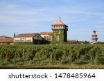 Small photo of Loupiac, Bordeaux, France. October 2016. Le chateau Smith Havt Lafitte is a Bordeaux wine from the Pessac-Leognan appellation. The winery and vineyards are located south of the city of Bordeaux